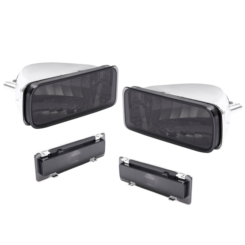Smoke Bumper Turn Signal Side Marker Lights for Chevrolet Camaro 1985-1992