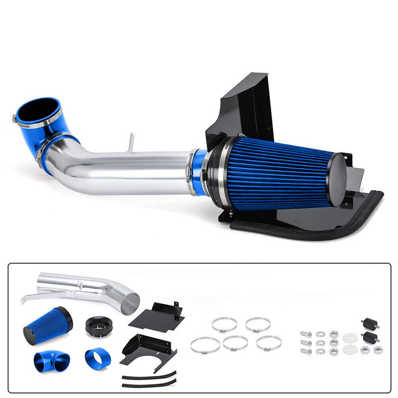 4" Cold Air Intake Kit + Heat Shield for Chevy GMC V8 4.8/5.3/6.0L 99-07
