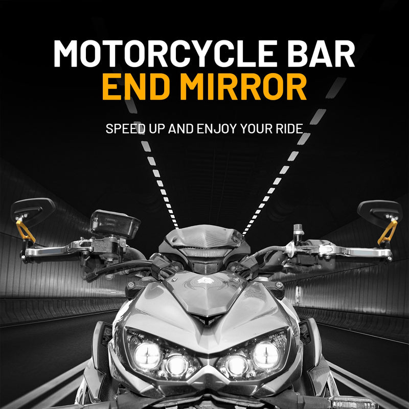7/8" 22mm Bar End Side Mirrors for Suzuki SV650 GSX-S750 GSX-S1000