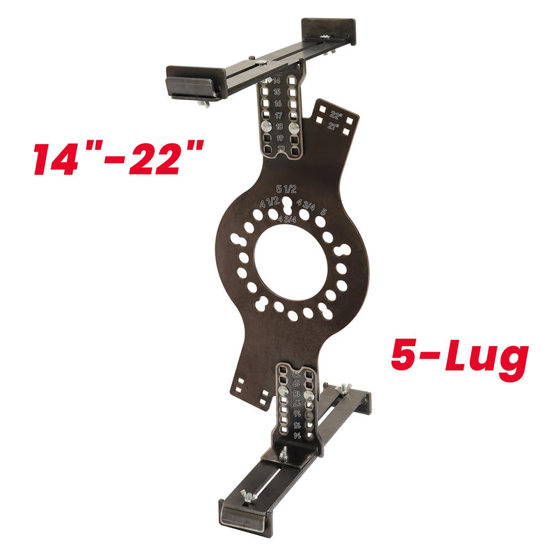 14"-22" Wheel Fitment Simulator Tool for Tire Test Size Measuring Mockup 5-Lug
