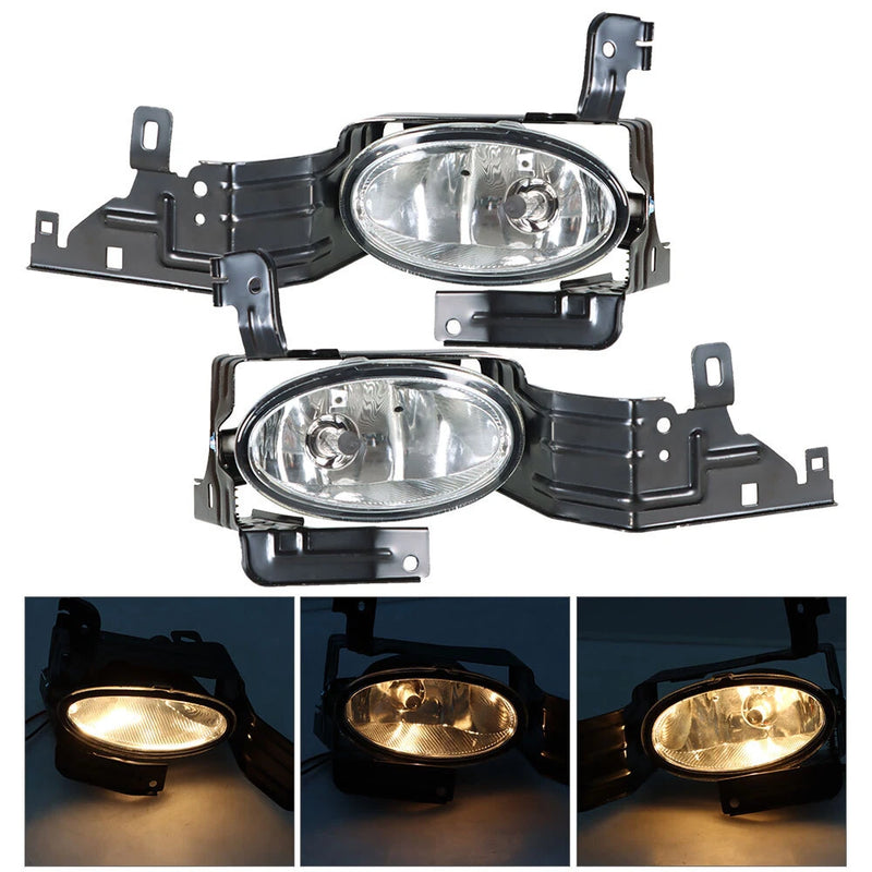 DURAFORCE For 2011-2012 Honda Accord Sedan Clear Fog Lights Bumper Driving Lamps+Switch