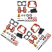 DURAFORCE 439076 398526 Carburetor Repair Kit Assembly for OMC BRP Johnson Evinrude 3 Pcs