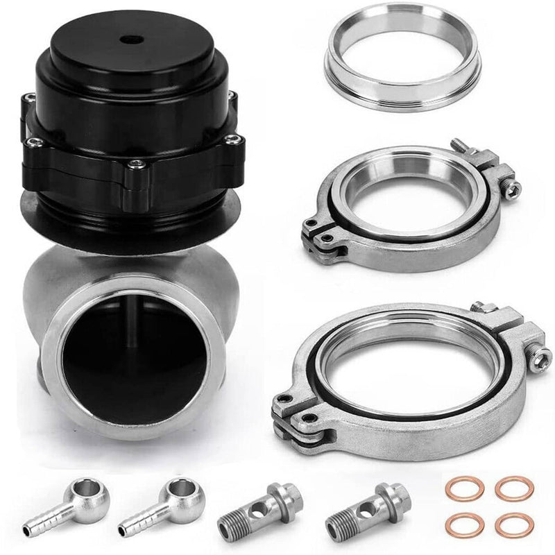 60MM Vband Flange Clamp Wastegate EWG Waste Gate 10 & 18 PSI Spring Kits