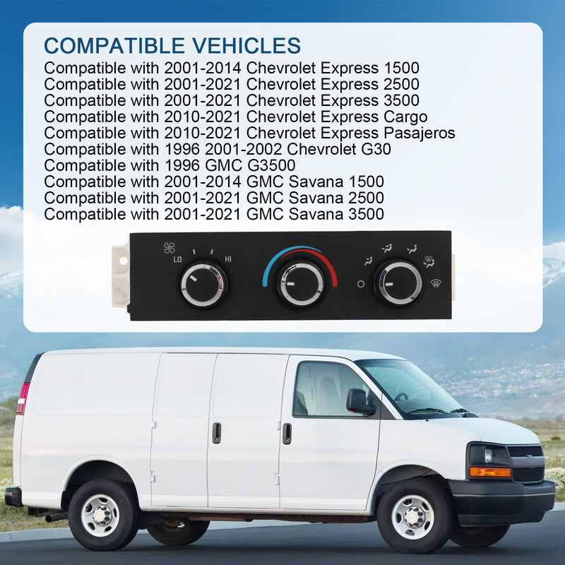 84793086 AC Delco Climate Control Unit for Chevy Express Van Savana 3500 2500