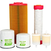 DURAFORCE Maintenance Filter Kit for Kubota K3181-82240 K3181-82250 HH150-32094 Mower