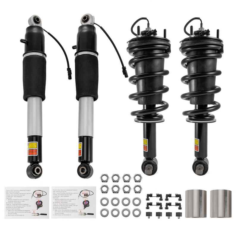 Front Rear Shock Strut Assys for GMC Yukon Escalade Tahoe Suburban 2015-2020 4Pc