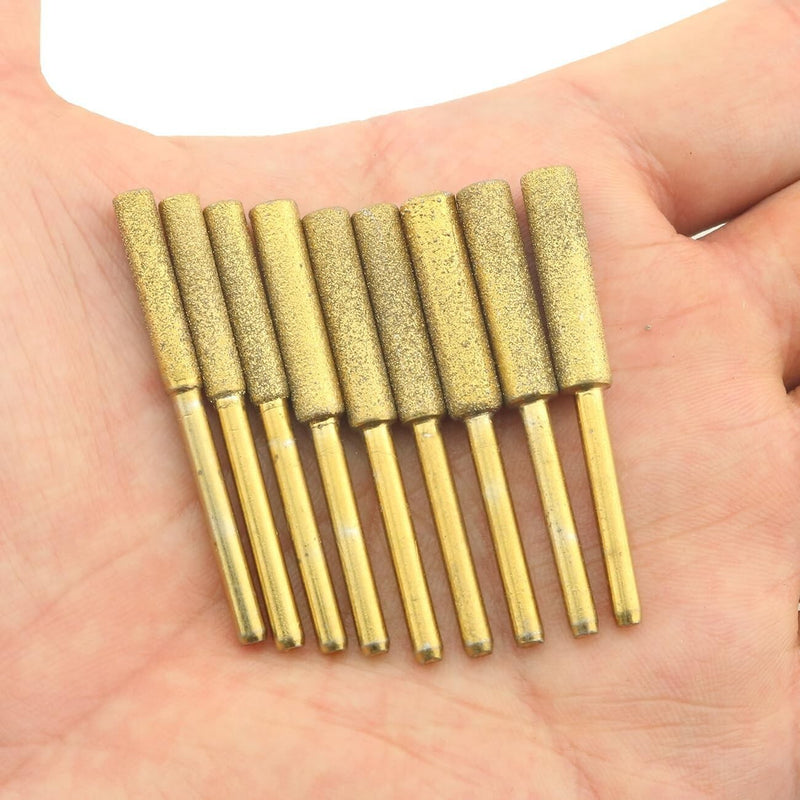 48Pcs Diamond Chainsaw Sharpener Burr Grinding Stone File 5/32 3/16 7/32