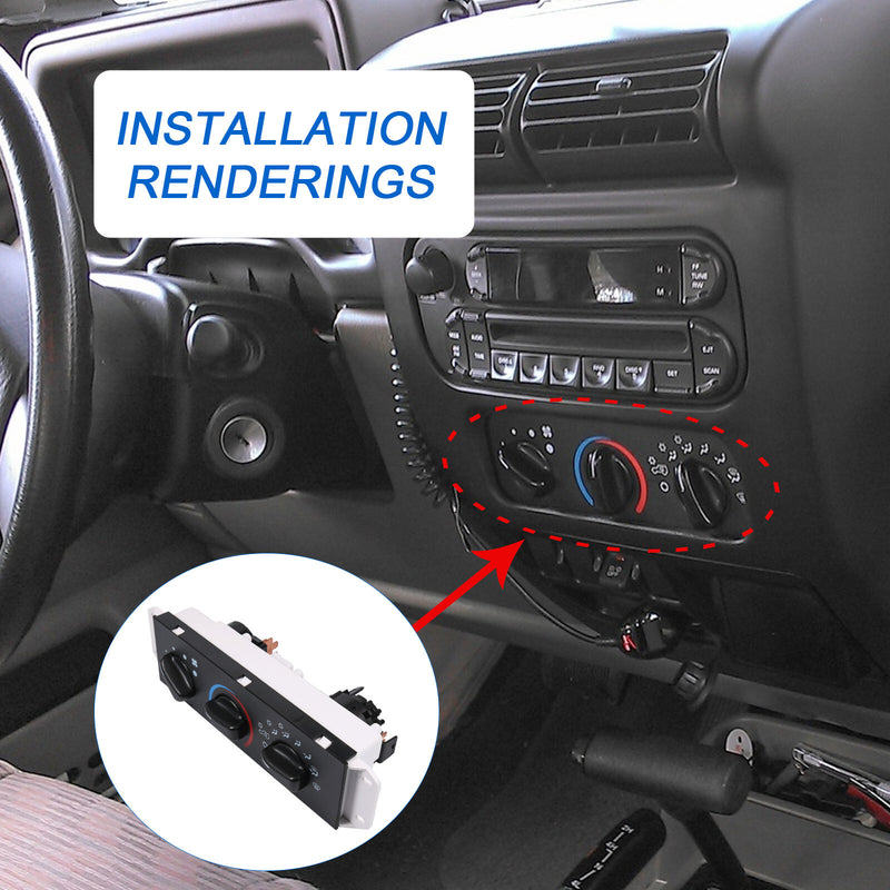 55056558AA AC Heater Climate Control Unit for Jeep Wrangler 2005-2006