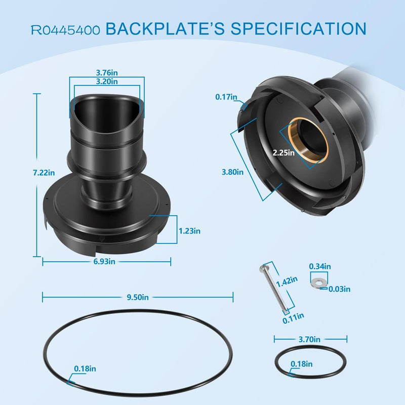 R0445400 Diffuser O-Ring Hardware for Zodiac for Jandy ePump Stealth PlusHP