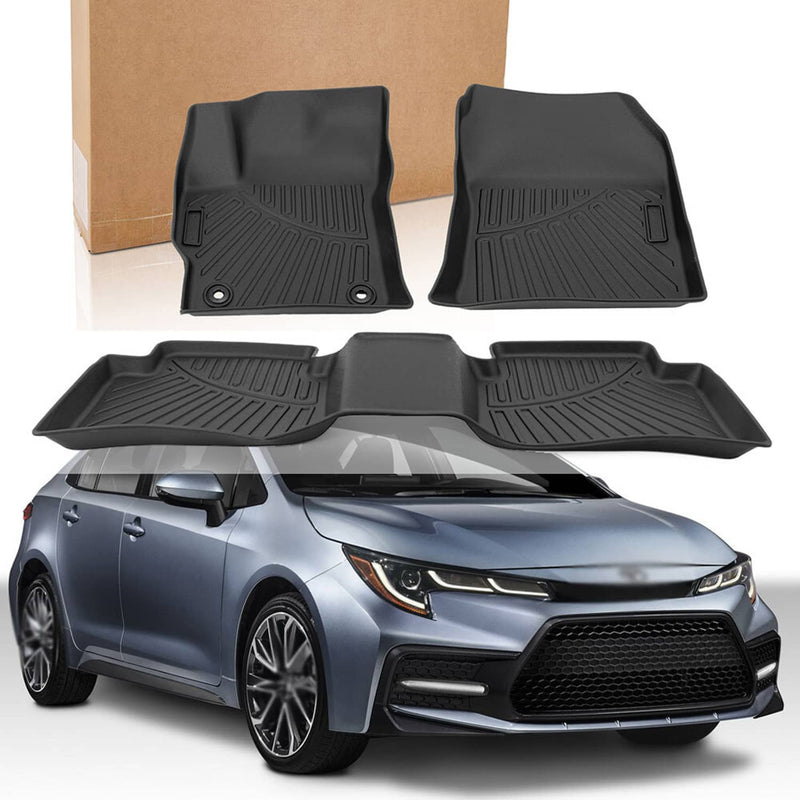3Pcs Replacement Floor Mats Set for Toyota Corolla Sedan 2020-2026 3D Molded