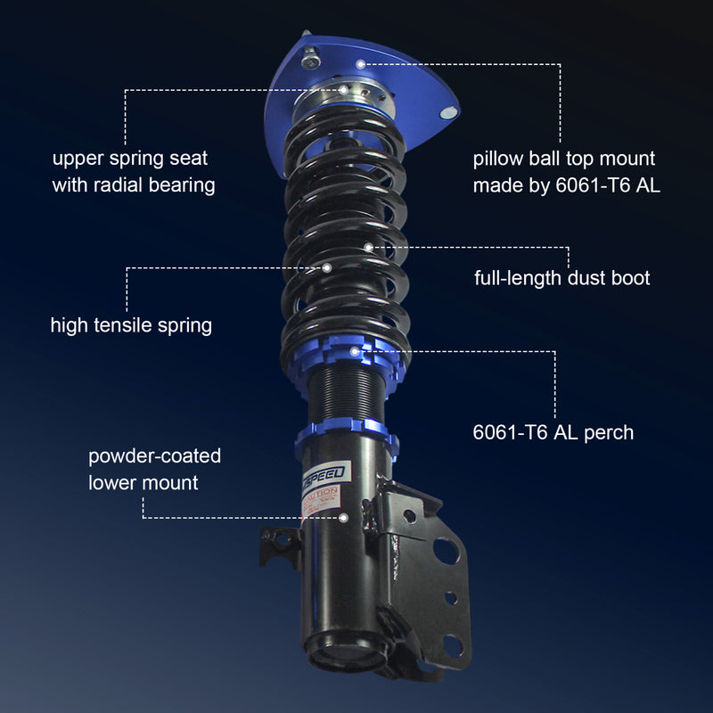 Full Coilovers Kits for 2008-2013 Subaru Impreza Coil Springs Suspension Struts