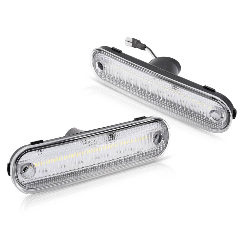 DURAFORCE Clear Front Rear LED Side Marker Light for Mazda Miata MX-5 1990-2005 4PCS