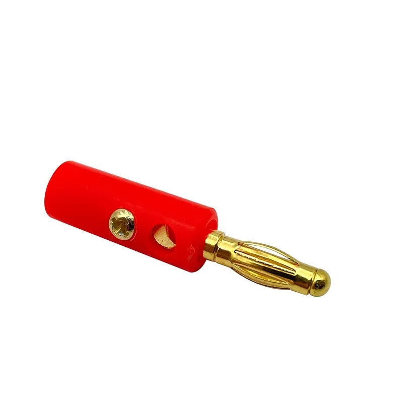 Gold Plated Banana Plugs Audio Jack Speaker Wire Cable Screw Connector 4mm 40Pcs