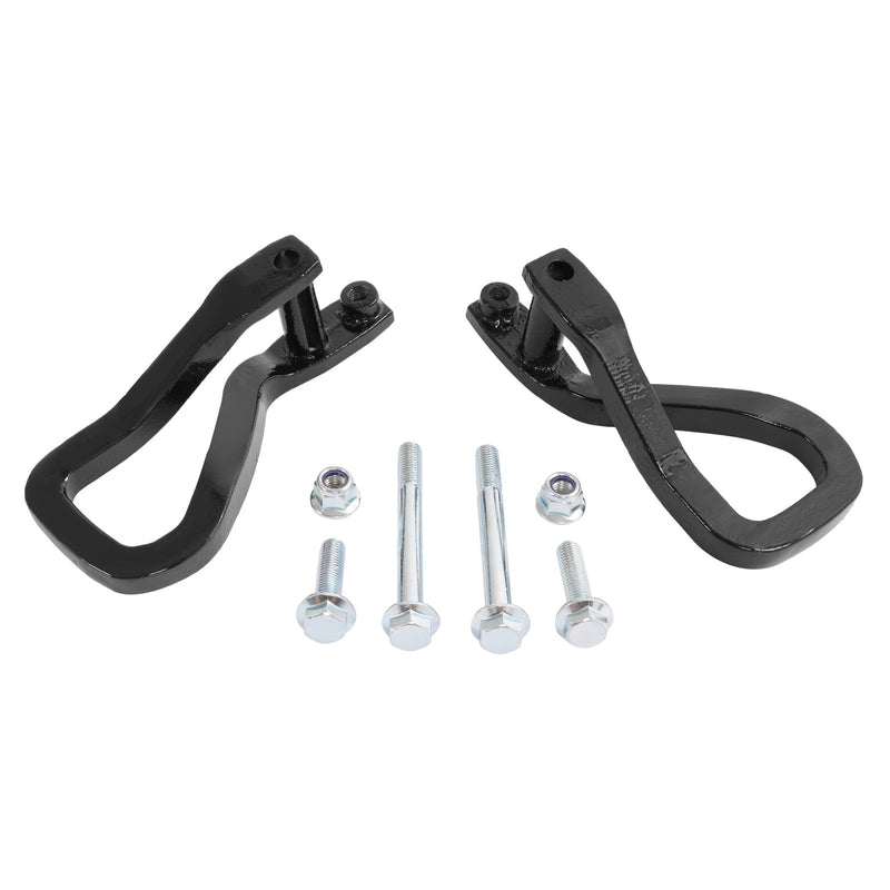 Heavy Duty Front Car Tow Hooks With Bolts for GMC Sierra 1500 2019-2026 Black