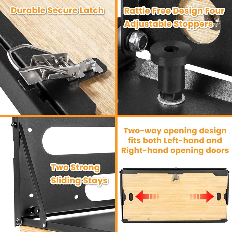 Drop Down Tailgate Table for Jeep Wrangler JK JKU JL JLU Unlimited 2007-2022