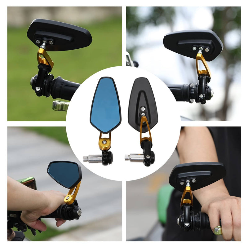 Handle Bar End Mirrors 22mm for Yamaha FZ07 FZ09 MT07 MT09 MT03 MT10