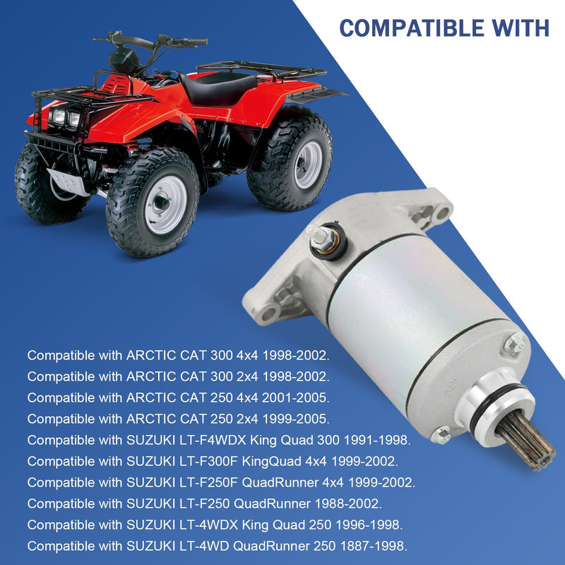 31100-19B00 Starter for Suzuki King Quad 300 250 Quadrunner LTF250 1991-2002