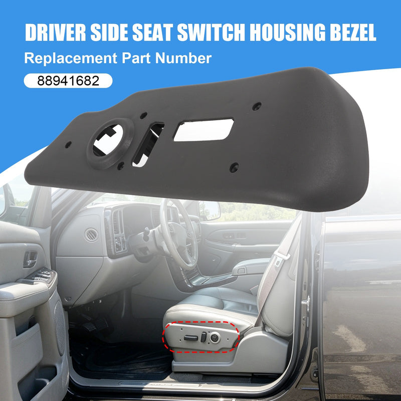 88941682 Gray Driver Seat Control Switch Trim Cover for Tahoe Suburban 2003-2006