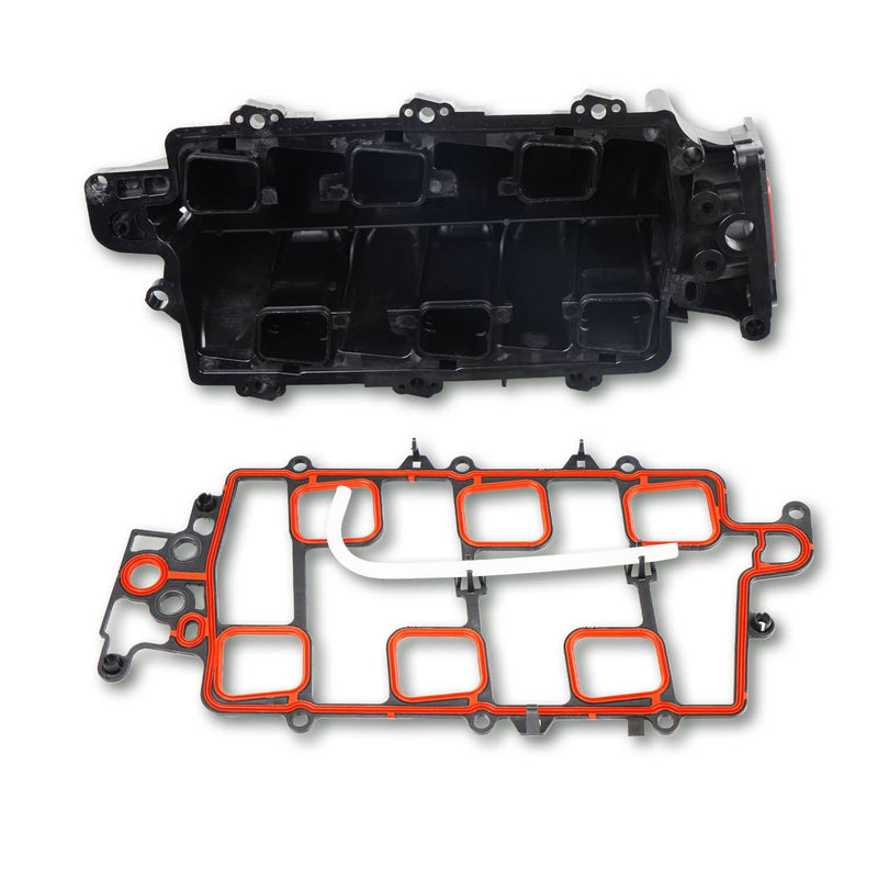 Black Upper Intake Manifold + Gasket for Chevy Buick Olds 3800 3.8L V6 95-05