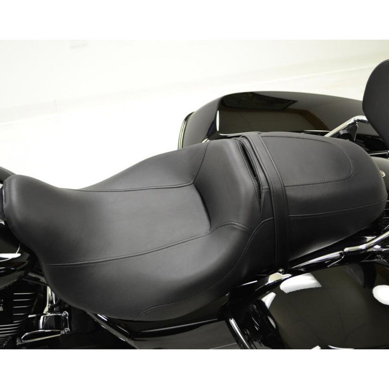 Driver Passenger Black Seat for Harley Touring Road King Street Glide 08+