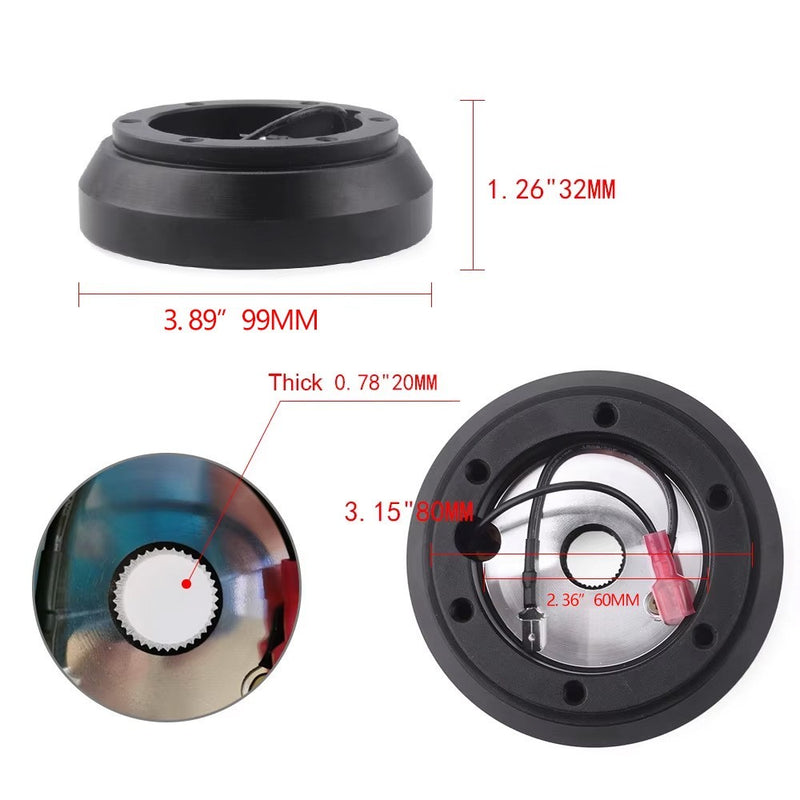 Steering Wheel Short Hub Adapter Kit 160H for Mazda Miata RX-7 RX-8 MX-3 MX-6