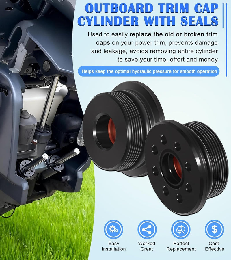 64E-43821-01-00 Screw Trim Cap Cylinder W/Seal for Yamaha 115-250HP Outboard 2PC