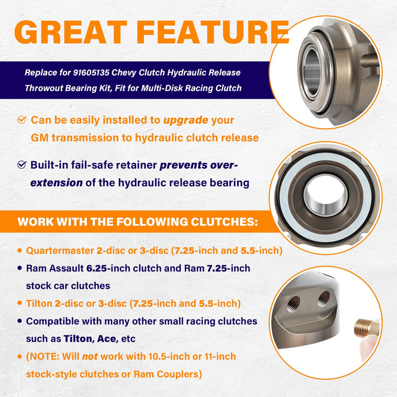 91605135 Racing Clutch Hydraulic Throwout Bearing for Chevy Release Bearing