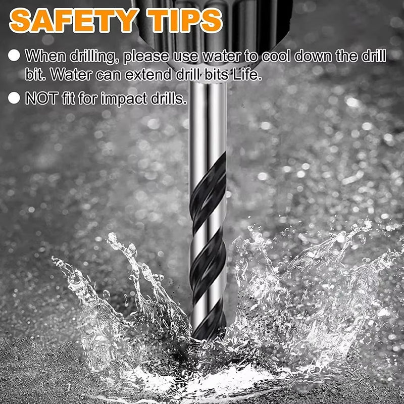 10Pcs Carbide Tungsten Drill Bit Set for Ceramic Tile Concrete Glass Wood Marble