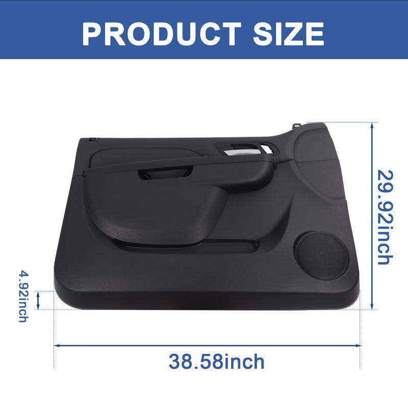 84127285 Front Door Trim Panel Driver Side for GM Ebony Black 2010-2014 Interior