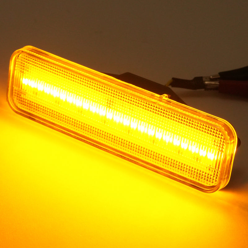 Yellow LED Front Side Marker Lights for El Camino Caballero Malibu 78-87 2 Pcs