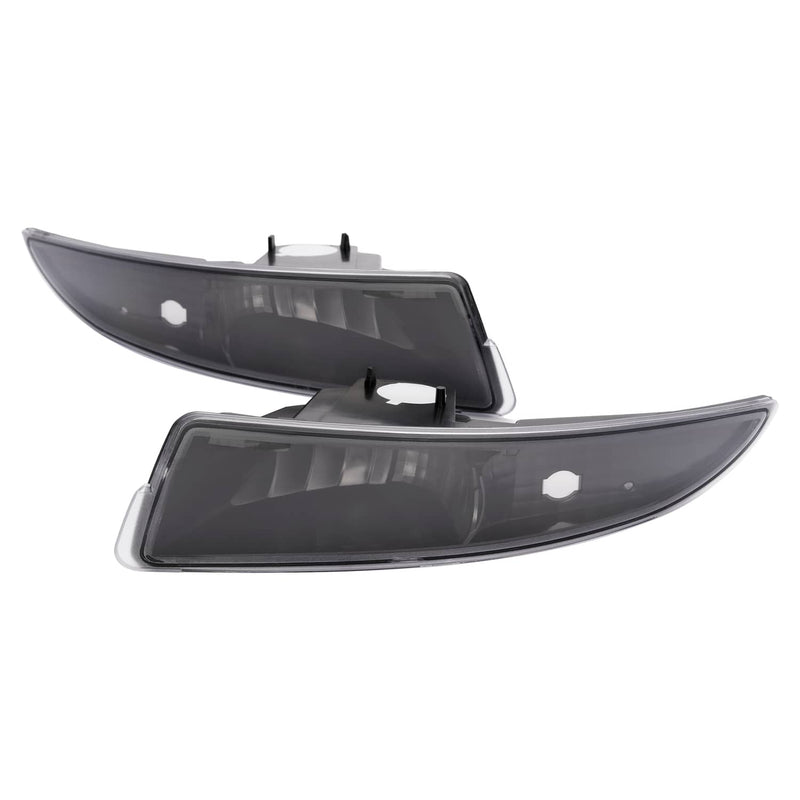 DURAFORCE Black Side Marker Turn Signal Light Bumper Lamp for Chevy Camaro 1993-2002 4PCS