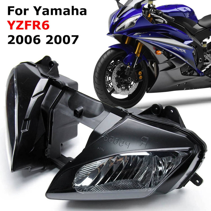 Front Headlight for Yamaha 2006-2007 YZF-R6 Motorcycle Headlamp Assembly