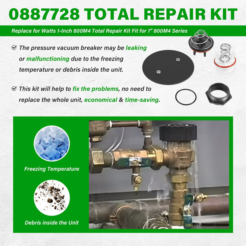 0887728 Repair Kit Replacement for Watts 1 in 800M4 Total Repair Kit 800M4 FR