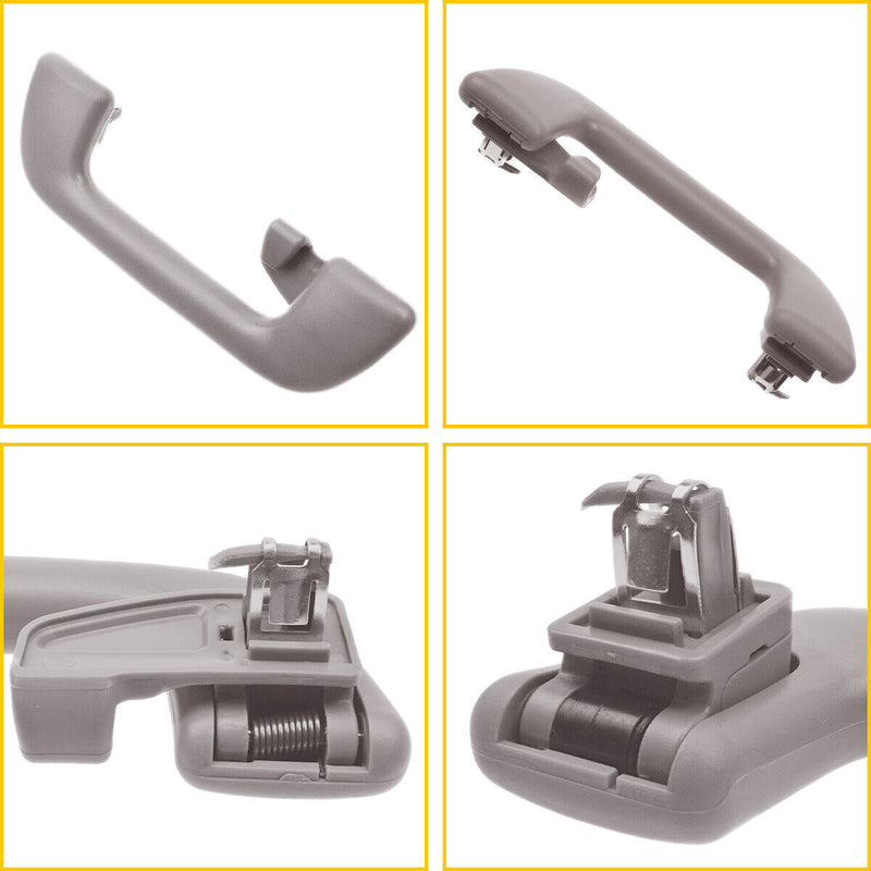 4Pcs Gray Inner Roof Ceiling Pull Handle Grab for Toyota 2006-2017 Front Rear