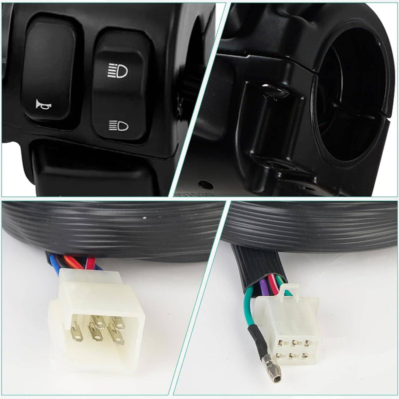 Handlebar Control Switches Wiring Harness for Harley Sportster Dyna 1996-2012