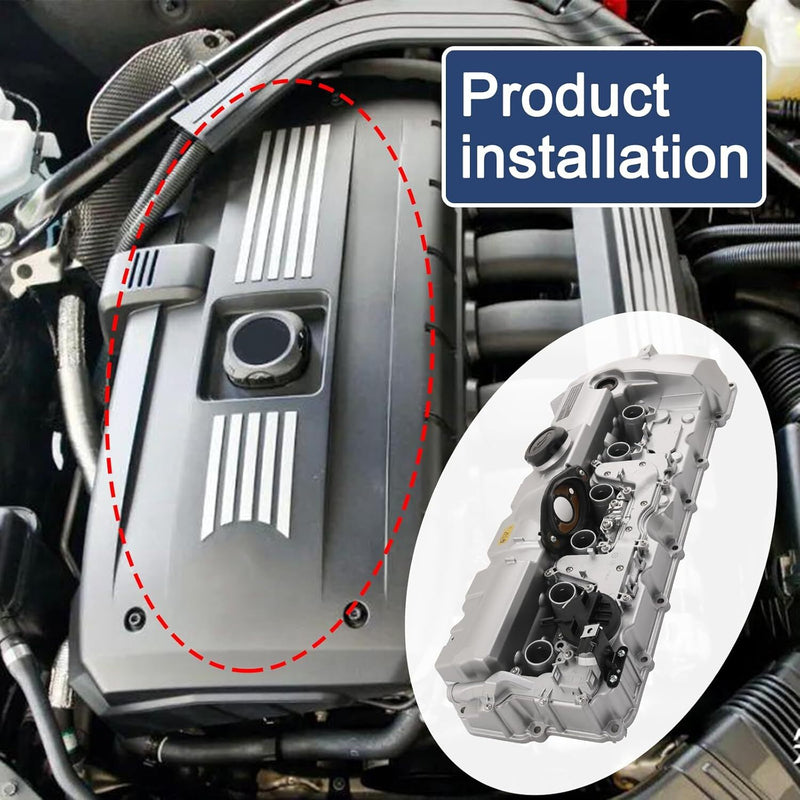 Aluminum Valve Cover Upgrade for BMW N52 E70 E82 E90 328i 528i 128i X3 X5 Z4