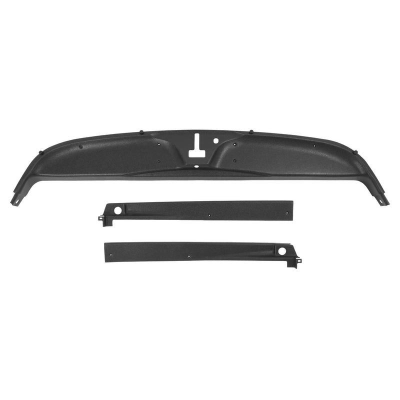 DURAFORCE Rear Inner Window Trim Set for Chevrolet Corvette Coupe Black 1984-1996
