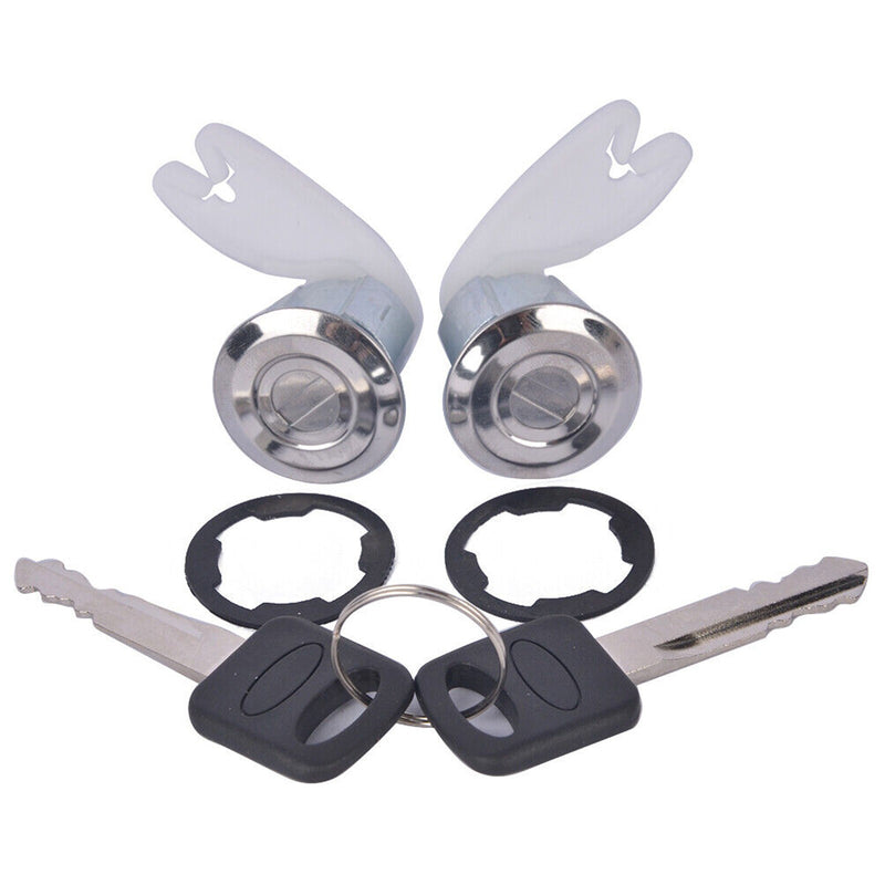 Ignition and Door Lock Cylinder Set Keyed Alike for 1992-1996 Bronco F-150 F-250