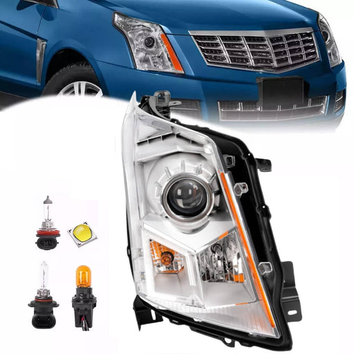 DURAFORCE Clear Projector Headlight for Cadillac SRX 2010-2016 Passenger Side Replacement