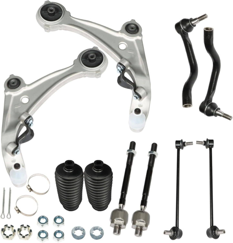 Front Lower Control Arm Ball Joints Tie Rod Sway Bar for Nissan Altima 07-13