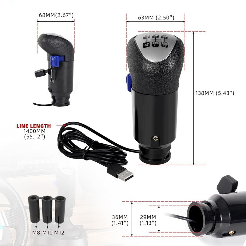 Gear Shift Knob for Scania Truck ATS ETS H-Shifter for Logitech G25 G27 G29