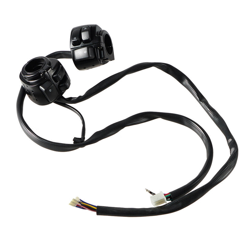 Handlebar Control Switches Wiring Harness for Harley Sportster Dyna 1996-2012