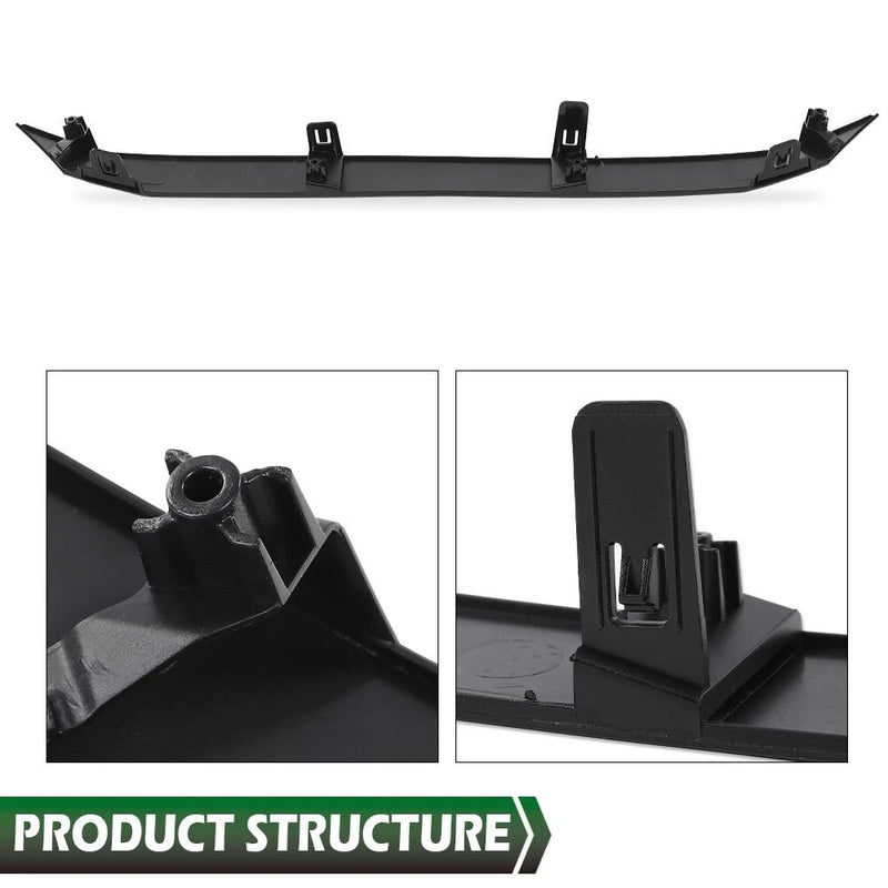 DURAFORCE Front Bumper Upper Glossy Black Grille Trim For 2020-2022 Toyota Corolla SE XSE