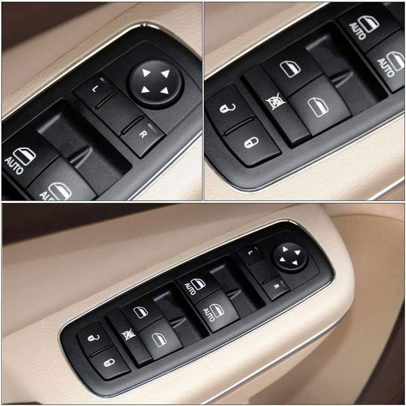Front Driver Side Window Switch for Ram 1500 2500 56046823AE Black 2016-2018