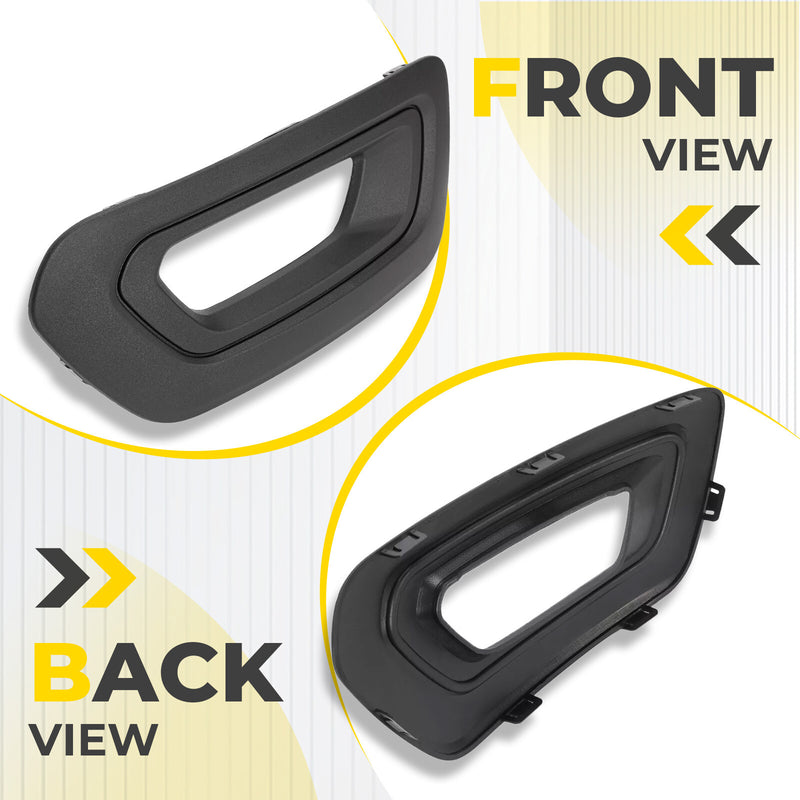 Fog Light Lamp Covers Bezels Black for Ford Transit 2020-25 Van Left Right Side
