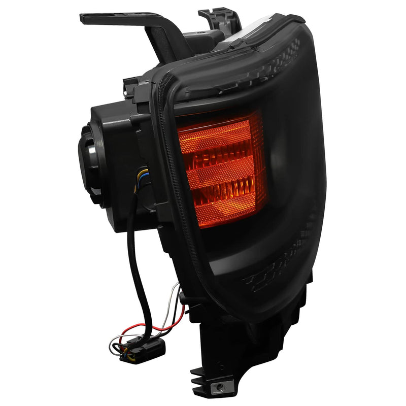 DURAFORCE Projector Headlights for GMC Sierra 1500 2500HD 3500HD 2014-2015 Pair