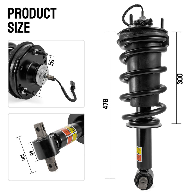 Front Rear Shock Strut for GMC Sierra 1500 Denali 2015 2016 2017 2018 4Pcs