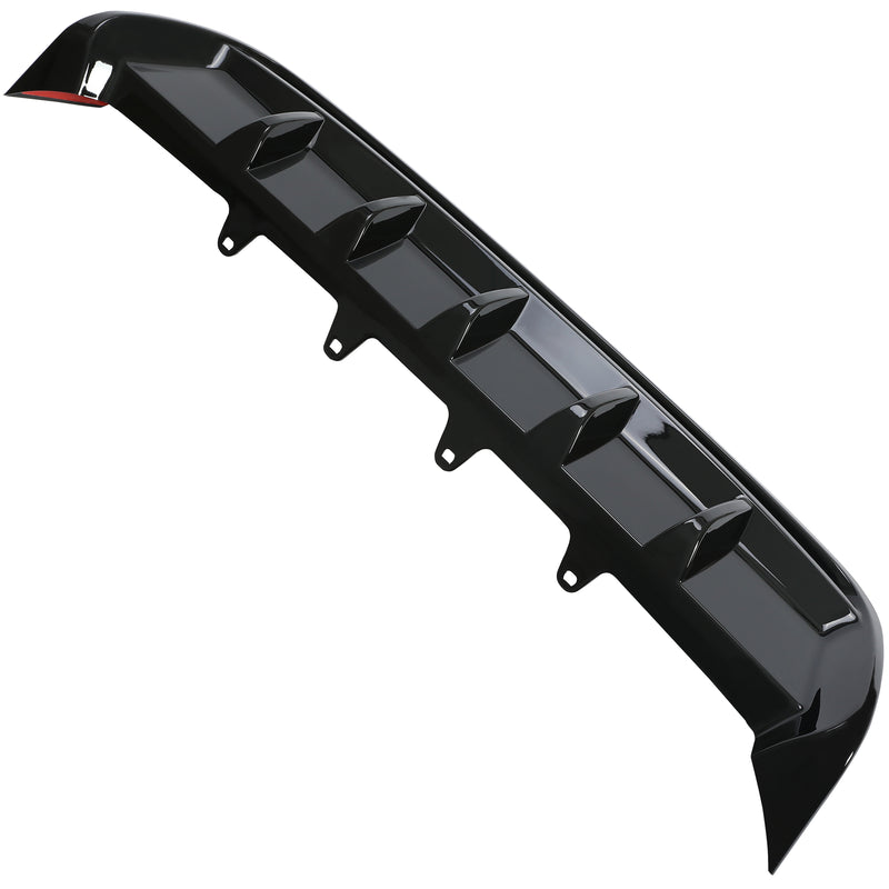 Shark Fin Rear Bumper Diffuser Glossy Black for Toyota Camry SE XSE 2018-2023