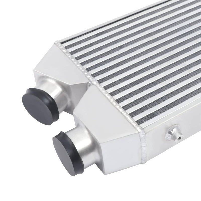 2.5" Aluminum Intercooler Front Mount Same Side Inlet Outlet Universal