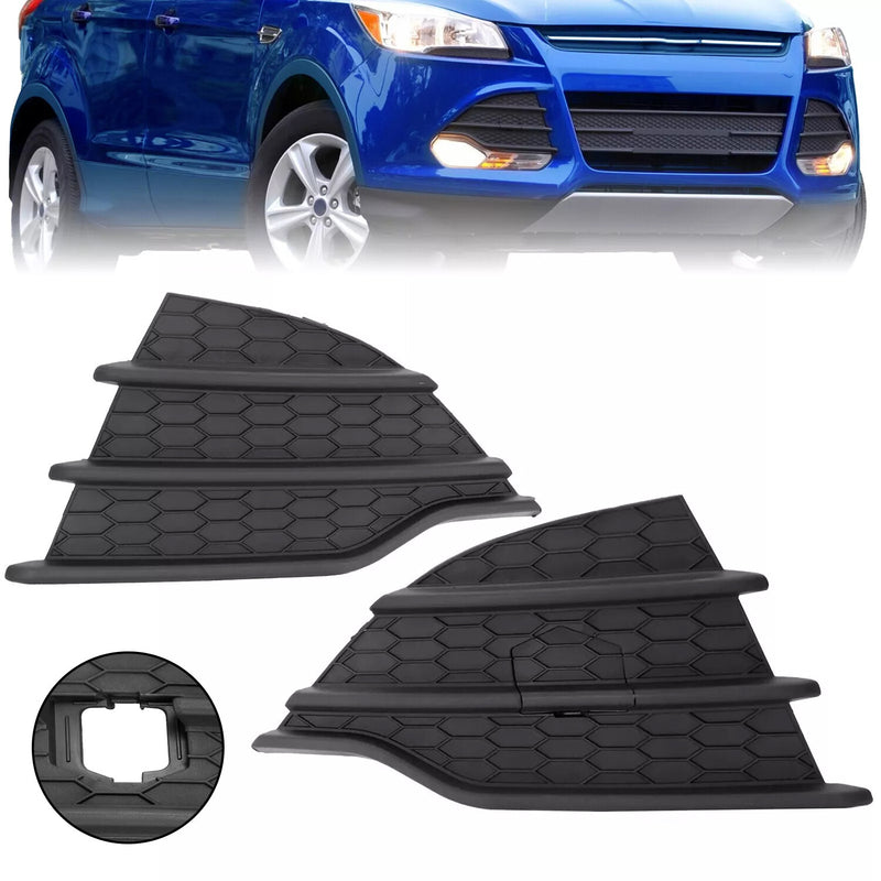Front Bumper Fog Light Cover Trim for Ford Escape 2013-2016 Set Pair